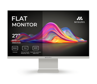 MISURA Monitor VIVA Moon Silver / 27", 2560 x 1440, IPS, 120 Hz, srebrna